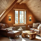 Black Wall Sconces Set of Two,Bear Metal Yellow Parchment Rustic Wall Sconces,Farmhouse Hallway Wall Light Fixtures,Industrial Wall Mount Lamp,Indoor Wall Lamps for Living Room,Bedroom,Porch