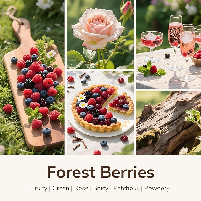 Goodpick Forest Berries Candles, Scented Candles for Home, 22oz Soy Wax, Long Burning 120hrs, Juicy Fruity Living Room Gift