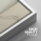 SIGNWIN Framed Canvas Print Wall Art Minimalist Rain Cloud Abstract Neutral Landscape Photography Modern Art Minimalist Black and White for Living Room, Bedroom, Office - 24"x36"x3 White