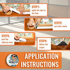 YONGJIN Double Sided Carpet Tape - Heavy Duty Rug Tape Gripper for Hardwood Floors No Damage, Secures Area Rugs, Laminate & Tile (2 Inch x 30 Yards)