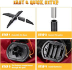 AW Animated Halloween Decorations,Scary Zombie Props 5.5 Ft Full Life Size with Motion/Sound Activated Glowing Eyes Horror Party Haunted House Outdoor Indoor Decorations 2025