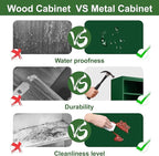 Tall Narrow Storage Cabinet 66.93" H Tall Bathroom Cabinet Metal Pantry Cabinets, 4 Adjustable Shelves for Kitchen, Home Office, Living Room, Dinning Room (20 inches Wide Green)