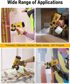 700W Power Airless Paint Sprayer HVLP Spray Gun(Contain with Blowing Joints, 4 Nozzles&3 Patterns,1200ml Paint Container) Suitable for House Painting, Cabinets, Decks, Stain, Door