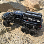 Pickup Truck Toy 1/24 Diecast Trucks Mammoth Model Car Kits,Metal Toy Truck Suitable for Kids and Car Collection,Pull Back Cars with Light and Sound,Trucks for Kids Ages 4-8（Black）