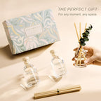 COCORRÍNA Eucalyptus Reed Diffuser Set of 3 - Lavender Eucalyptus, Black Forest, Clean Cotton Scents, 1.7 fl oz Each, Total 5.1 oz, Scented Oil Diffusers for Home & Office﻿