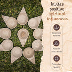 Sagrada Madre Incense Burner, Triangular Sahumador - Hand-Carved Cement Incense Holder, Ash Catcher for Sticks, Cones, Bombs & Smudges - 1 Piece, Perfect for Smudging, Yoga, and Meditation Accessories