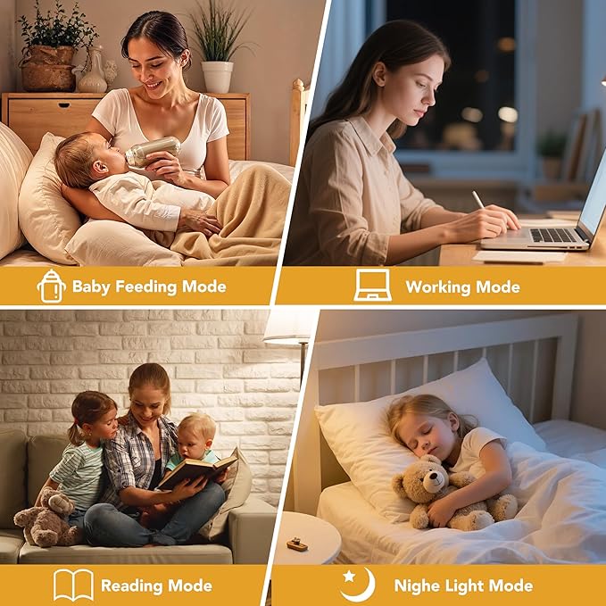 PARTPHONER Modern Floor Lamp with Remote Control - Stepless Dimmable LED Bulb, Adjustable Color Temperature & Brightness, Minimalist Tall Lamp for Living Room, Bedroom, Office, White