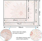 Lunerfex Floral Mandala Tapestry Boho Tapestry for Bedroom Pink Tapestries Wall Hanging Living Room Wall Art and Home Decor 70x90