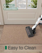 LUMI Indoor Door Mat 32"x47", Ultra Thin Low Profile Non-Slip Doormat for Home Entrance, Absorbent & Stain-Resistant Welcome Mats, Washable Entryway Mat for Front Door, Patio, Porch, Camel
