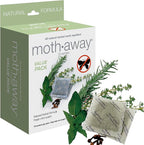 Richards Homewares Moth Away Sachets - 72 Pack (White) (6 Sets of 12 Sachets) - Fresh Mint Scent