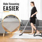 Silicone Non-Slip Rug Pad, Anti Skid Thin Area Rug Pad Gripper, Under Carpet Rug Mats for Hardwood Surface Floors, Keep Rugs in Place-2x6 Ft