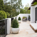 Artificial Topiary Ball Tree, Indoor Realistic Faux Boxwood Bush Potted Plants, Outdoor Fake Shrubs Cedar Evergreen Plants for Home Living Room Front Porch Decor (2, 2ft)