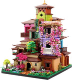 Architecture Cherry Blossom Villa Tree House Micro Building Blocks Set for Adults 14+ 7080PCS, Flower House Creative Collectible Models