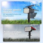 WELALO Solar Spot Lights Outdoor, [2 Pack/3 Modes] Solar Landscape Spotlights, Adjustable Solar Powered Security Lights, IP65 Waterproof Wall Lights for Walkway, Yard, Garden, Driveway (Cool White)