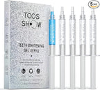 5 x Teeth Whitening Gel (4+1 Desensitizing Gel), No Sensitivity Teeth Whitening Gel Kit, Effective Teeth Whitener, Travel-Friendly Tooth Whitening Pen, Carbamide Peroxide Tooth Bleaching