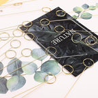 Picture Holders for Centerpieces,40Pcs Gift Card Holder Picks,Metal Photo Holders for Centerpieces,Sticks for Flower Bouquet Wedding Party Birthday (Round Shaped)