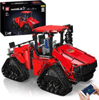 Mould King 18020 Tractor Building Blocks Toy, Remote Control Crawler Tractor with 4 Motors, Construction Vehicles Model for Kids/Adults (1698 Pieces)