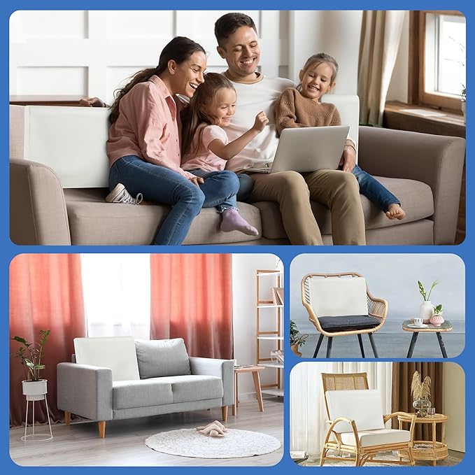 ROYALAY High Density Foam Couch Back Cushions Replacement Back Pillow Sofa Waist Cushion Stuffing Fill Supportive Back Pillow 1 Pack, Supportive Lumbar Support Pillow for Sofa, Couch-32 x18