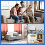 ROYALAY High Density Foam Couch Back Cushions Replacement Back Pillow Sofa Waist Cushion Stuffing Fill Supportive Back Pillow 1 Pack, Supportive Lumbar Support Pillow for Sofa, Couch-27.5"x18"