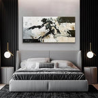 TAIJXAGSG Modern Wall Art Minimalist Abstract Wall Art Prints Painting Cool Robot Black White Canvas Art Wall Decor Picture For Bedroom Office Living Room Home Wall Decor 24"X48"
