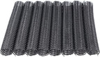 100 Pack Double Loop Wire Binding Spines, YolieraArt 1/4 Inch Spiral Binding Coils for Letter Size,Metal Bindings for Notebook Binder Machine (20 Sheet Capacity, 100P, 3:1 Pitch Twin Combs, Black)