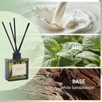 Reed Diffuser, 4 oz Vanilla Cream Scent Diffuser with 7 Sticks, 90 Days Long Lasting Reed diffusers for Home, Elegant Fragrance for Bathroom Bedroom Office Decor, Air Fresh