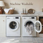 GENIMO 7x9 Area Rugs for Living Room, Non Slip Machine Washable Vintage Rugs, Low Pile Lightweight Chenille Print Large Rug for Bedroom, Dining Room, Home Office, Light Taupe Brown