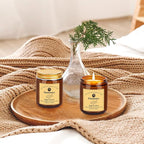 Sage & Citrus Scented Candle Set 2 Pack – Natural Soy Wax Hand-Poured – 60 Hour Long Lasting Burn – Relax and Relieve Stress – Premium Aromatherapy Candle for Home Decor, Gifts