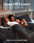 Cooling Comforter Blanket for Hot Sleepers, Full/Queen Soft Cooling Blanket, Double-Sided Cool Bedding for Night Sweats, All-Season Breathable Lightweight Comforter w/Premium Gift Box 90''x90'' Grey