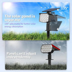 WELALO Solar Color Changing Spot Lights Outdoor, Waterproof Solar Christmas Lights with 9 Modes, Multicolor RGB Landscape Spotlights for Garden Yard Driveway Lawn Patio Pathway Decorations, 6 Pack