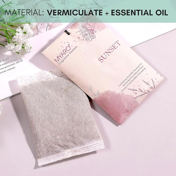 MYARO 12 PCS Sachets Scented for Closet Drawer Closet Odor Eliminator Air Fresheners for Home Long Lasting House Smell Good