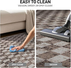 Rugshop Beige Checkered Area Rug – Textured Grid Pattern Carpet for Living Room, Bedroom, or Office – Neutral Contemporary Soft Floor Décor 5' x 7' Beige