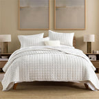 Secgo Twin Comforter Set for Bed - Velvet Quilts Twin Size, Black Bedspreads (68 * 86 Inch) with 2 Pillow Shams, Patchwork Reversible Lightweight Bedding