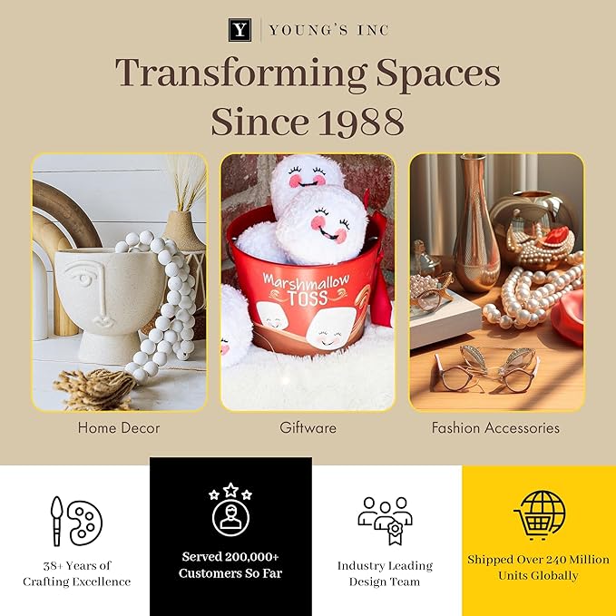 Young's Inc Wood Sand Piper Wall Clock - Wall Clocks for Living Room Decor - Functional and Decorative Beach, Lake, and Farmhouse Wall Clock - 23" W x 23" H