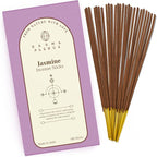 Jasmine Incense Sticks, Organic Hand Dipped 100 Sticks with Natural Herbs & Aromatic Ingredients, Burn Time 45 to 60 Minutes, Incense for Positivity, Yoga, Meditation, Relaxation, Spiritual Gift