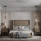 Island Lights for Kitchen Set of 2, Pendant Light with Hand Blown Raindrop Glass, Pendant Lights Kitchen Island Lighting, for Kitchen, Living Room, Porch, Bedroom, Including Light Bulb