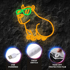 Neon Sign Gamer Funny Neon Signs for Wall Man Cave Decor USB Powered Dimmable Birthday Party Gift Led Signs for Bedroom Wall art Large Neon Lights for Girls or Boys Bedroom