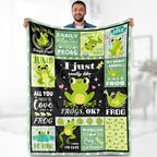 Aimego Frog Blanket Gifts for Women Kids - Cute Frogs Lovers Throw Soft Lightweight Fleece Cozy Couch Bedroom Decor Birthday Gifts for Adults Teen Boys Girls 50"x60"