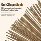 White Sage Incense Sticks (50 Sticks), 100% Natural sustainably harvested White Sage, Suitable for Yoga, Meditation, Relaxation, and Spiritual Purification