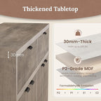 Fluted Sideboard Buffet Cabinet with Storage Drawers, 55" Large Accent Storage Cabinet with Doors and Adjustable Shelf, Modern Farmhouse Credenza for Entryway, Kitchen, Living Room - Gray