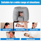 BALAPET Ear Pillow，Ear Piercing Pillow for Side Sleepers with Adjustable Ear Holes， Memory Foam Comfort Side Sleeper Pillow for Ear Pain, Earplugs, and Headphone，Ear Guard Pillow