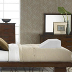 24-Inch Leg Support Pillow, Full Foam Top, Legs and Back Support for Acid Reflux, Foam Incline, Multi-Purpose, Comfortable, Increases Blood Flow, Promotes Breathing, White