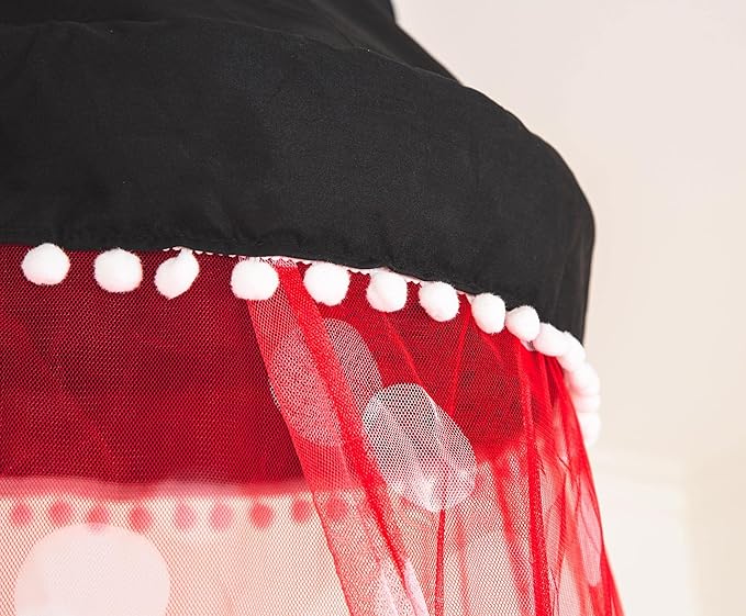 Mickey Mouse & Friends Kids Bed Canopy Curtains for Ceiling, Hanging Mosquito Netting Cover for Reading Nook, Sleeping Tent | Playroom Accessories, Home Decor Room Essentials