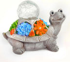 JOYBEE Solar Turtle Garden Statue Outdoor Decor-Turtle Solar Figurines Lights Decorations for Patio Yard Lawn Ornaments-Turtle Gifts for Birthday Easter Housewarming(Color)