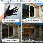 FuFin One Way Window Privacy Film with Installation Tools, 10% VLT Window Tint for Home, Reflective Mirror Glass Windows Coverings Sun Heat UV Blocking, PET Material, 35.4Inch×78.7Inch