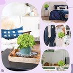 21In Bottle Green Artificial Hydrangea Flowers 5 Pcs Real Touch 3D Print Latex Flowers for Wedding Centerpieces Bouquets DIY Floral Decor Home Decoration with Stems