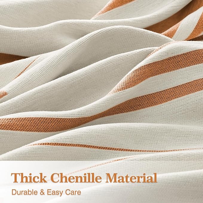 Boho Couch Cover Washable Sectional Couch Covers for Dogs Reversible Sofa Slipcover for 2 or 3 Cushion Couch Pet Friendly Furniture Protector (2# Orange, 71" x 118")