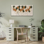 Tsomzxng Boho Wall Art Modern Wall Art Print Paintings Bohemian Feather Multicolor Canvas Wall Art Decor For Apartment Dorm Living Room Bedroom Nursery Backdrop Home Wall Decor 20"X 40"