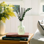 COCORRÍNA Eucalyptus & Wild Mint Reed Diffuser – 6.76 oz Essential Oil with Sticks & Dried Eucalyptus, Home Fragrance for Bedroom or Bathroom Décor