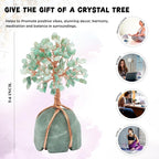 Green Aventurine Crystal Tree with Green Aventurine Stone Base Tree of Life Decor for Bedroom, Birthday Gifts for Women, Sister Gift, Birthday Gifts for Mom, Cute Home Decor Housewarming Present
